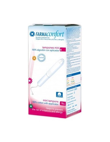 Farmaconfort Tampon 100% Algodón Mini 18Uds