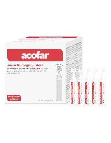 Acofar Suero Fisiológico Nasal Y Oftálmico Monodosis 5Ml