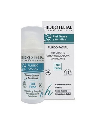 Hidrotelial Fluido Facial Pieles Grasas Oil Free 50Ml