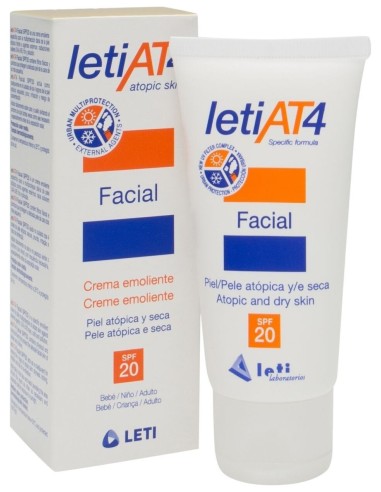 Letiat4 Crema Facial Hidratante Piel Atópica Spf20 50Ml