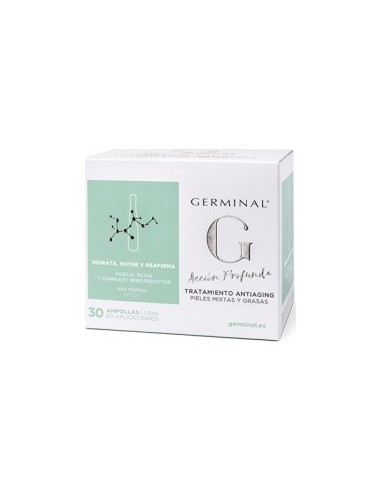 Germinal Accion Profunda Antioxidante Noche 1 Ml 30 Ampollas