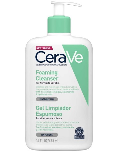 Cerave ® Gel Limpiador En Espuma 473Ml