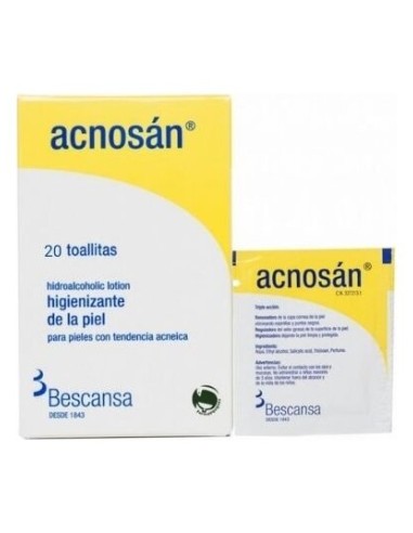 Acnosan Toallitas Bescansa 20 Toallitas