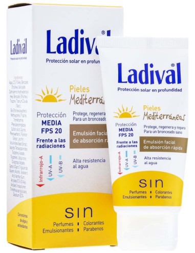 Ladival® Pieles Mediterráneas Spf20+ Emulsión Facial 50Ml