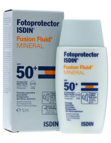 Fotoprotector Isdin® Fusion Fluid Mineral Spf50+ 50Ml