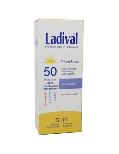 Ladival® Pieles Secas Fps 50 Crema Fluida 50Ml