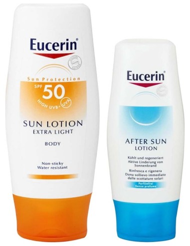 Eucerin® Sun Lotion Extra Light Spf50+ 400Ml + Aftersun 150Ml Regalo