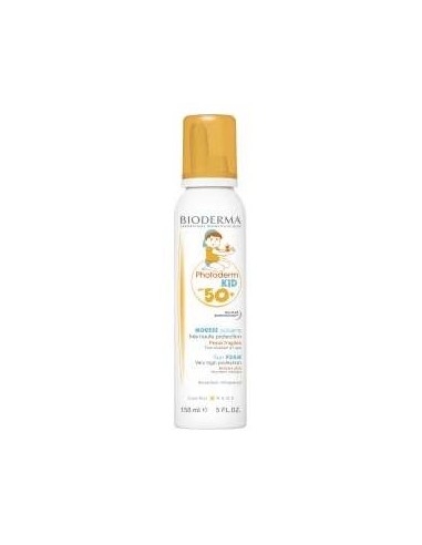 Bioderma Photoderm Kid Mousse Spf50+ Espuma Ultrasuave Uva39 150Ml