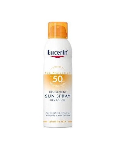 Eucerin Sensitive Protect Sun Spray Transparente Toque Seco Spf50+ 200Ml