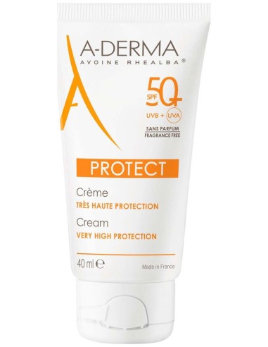 Aderma Sunscreen Protect Crema Sin Perfume Spf50 40Ml