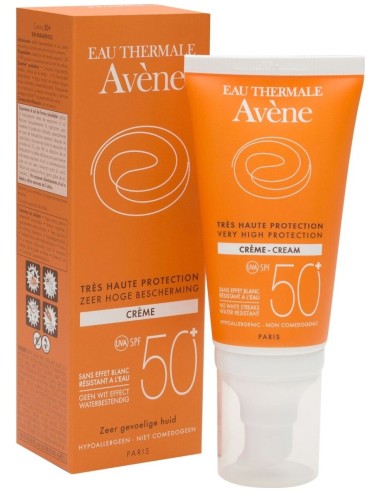 Avène Solar Pieles Sensibles Crema Spf50+ 50Ml