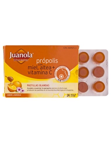Juanola® Própolis Miel Altea Y Vitamina C 24Uds