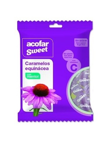 Acofarsweet Caramelos  Azucar  Equinacea Mentol Bolsa 60 G