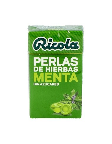 Ricola Menta Perlas Sin Azúcar Caramelos 25G