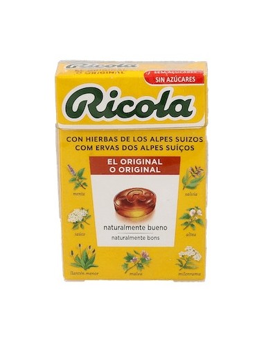 Ricola Hierbas Suizas Caramelos Sin Azúcar 50G