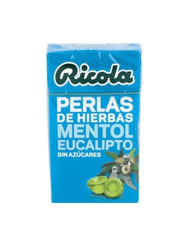 Ricola Eucalyptus Perlas Sin Azúcar 25G