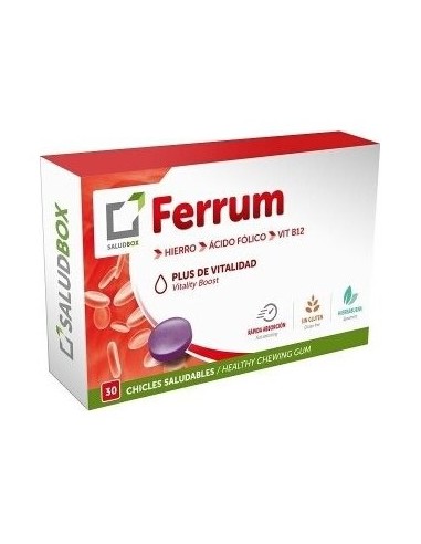 Saludbox Ferrum Plus De Vitalidad 30 Chicles