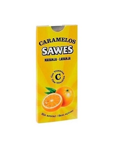 Sawes Caramelos Balsámicos Sin Azúcar Sabor Naranja Con Vitamina C En Blister 22G