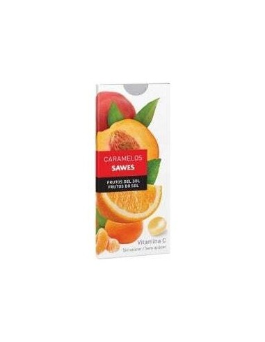 Sawes Caramelos Balsámicos Sin Azúcar Sabor Frutos Del Sol Con Vitamina C En Blister 22G