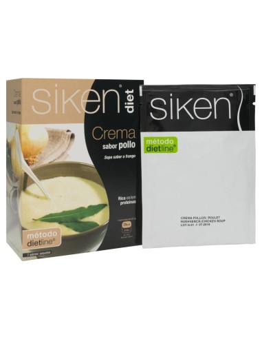 Siken Diet Crema De Pollo 7 Sobres