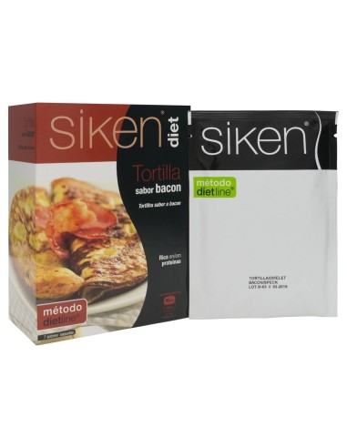 Siken Diet Tortilla De Bacon 7 Sobres