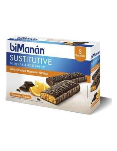 Bimanán® Sustitutive Sabor Chocolate Y Naranja 8 Barritas