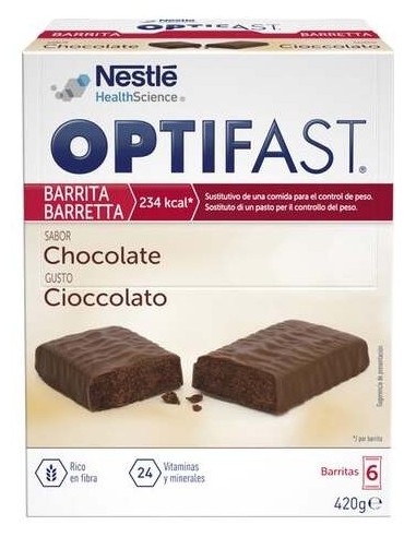 Optifast Chocolate 70 Gr 6 Barritas