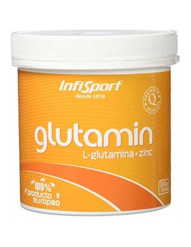 Glutamina + Zinc 300 Gr Polvo Infisport