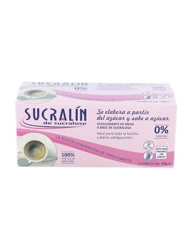 Sucralin De Sucralosa Endulzante  50 Sobres