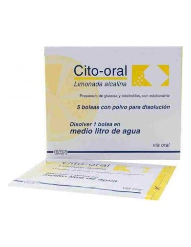 Cito Oral Limonada Alcalina 5 Bolsas