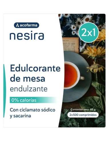 Acof. Nesira Edulcorante 2 X 500 Comp.