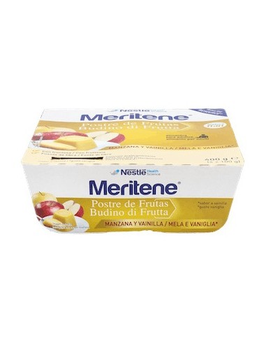 Meritene Postre Manzana-Vainilla 4X100 G