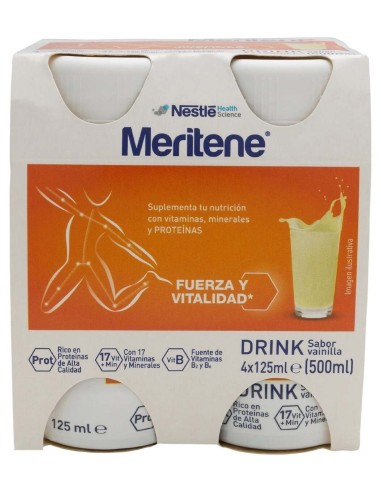 Meritene Drink Vainilla 125Mlx4Botellas