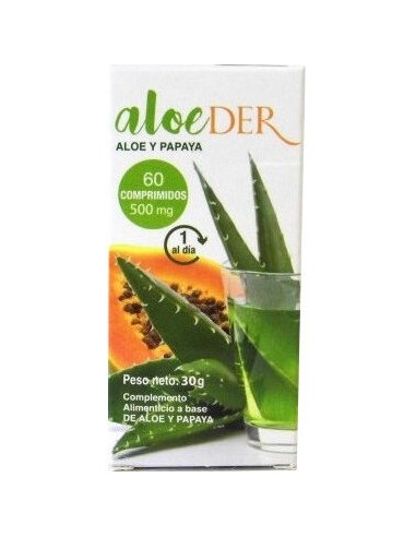 Aloeder Aloe Y Papaya 500Mg 60Comp