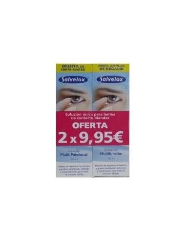 Salvelox Lentes De Contacto Blandas Solucion Unica 360 Ml 2 U