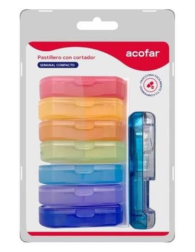 Acofar Pastillero Compacto Semanal + Cortador