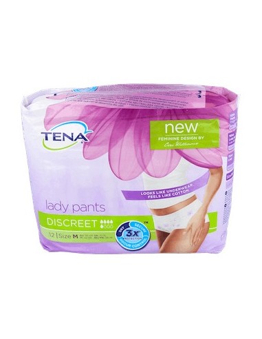Tena Protective Underwear Discreet T-Media 12Uds