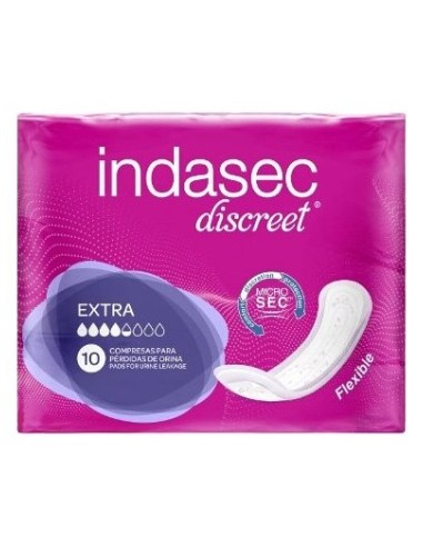 Indasec Discreet Extra Compresa Perdidas Leves 1