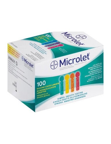 Microlet Lancetas Color Caja 25 Unidades
