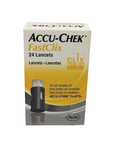 Accu Chek Fastclix Lancetas 24 Unidades