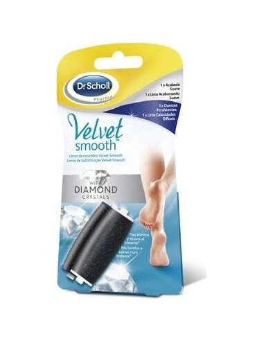 Scholl Velvet Smooth Diamond Crystals 2 Recambios Mixto