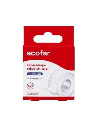 Acofar Esparadrapo Tejido Sin Tejer Blanco 5X1,5Cm 1Ud