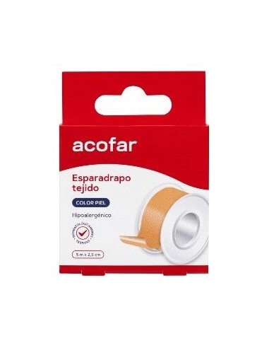 Acofar Esparadrapo Tejido Color Piel 5X2,5Cm 1Ud