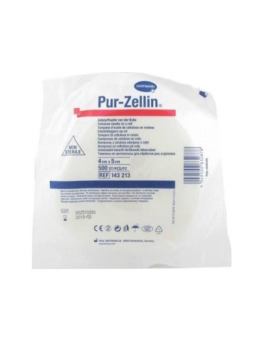 Pur-Zellin Compresa Celulosa 4 X 5 Cm