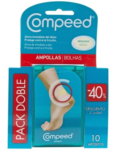 Compeed® Pack Apósitos Ampollas T-Medio 10Uds