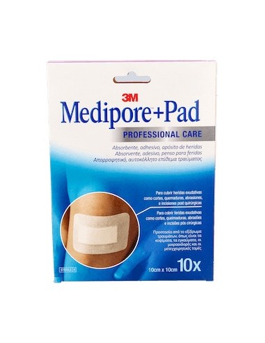 3M Medipore+Pad 10 Apos Esteril 10X10Cm