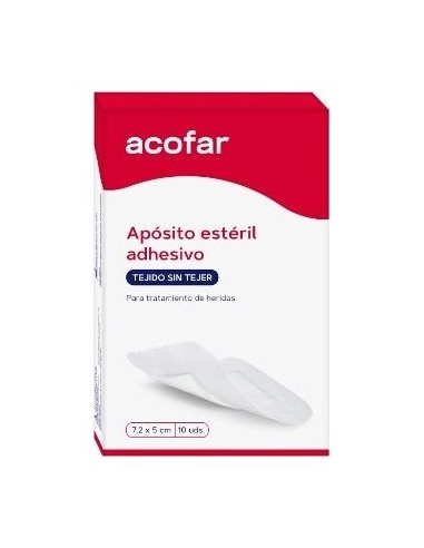 Acofar Apósito Estéril Adhesivo 7,2X5Cm 10Uds