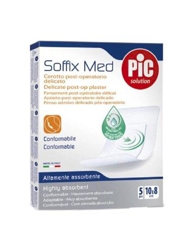 Pic Soffix Med Antibacteriano Post Op  Aposito Adhesivo 10 X 8 C