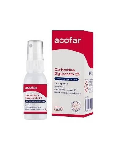 Acofar Clorhexidina 2% Spray Topico 25Ml