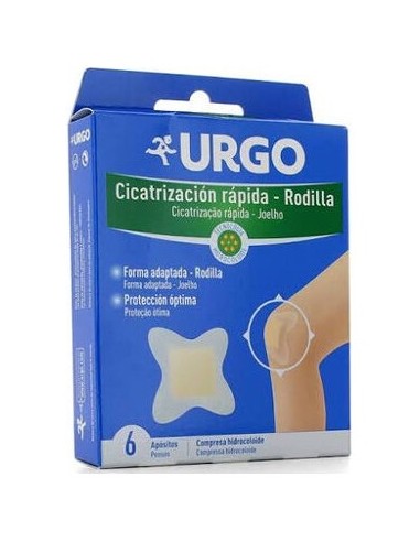 Urgo Cicatrización Rápida Hidrocoloide Apósitos Rodilla 6Uds